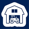 Farm House vector logo Royalty Free Stock Photo