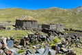 Farm houses in Bolivia mountains Royalty Free Stock Photo