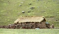 Farm houses in Bolivia mountains Royalty Free Stock Photo