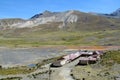 Farm houses in Bolivia mountains Royalty Free Stock Photo