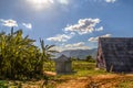 Farm houses in the tabac region of ViÃÂ±ales, Cuba Royalty Free Stock Photo