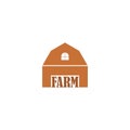 Farm icon isolated on white background