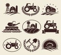 Farm labels set. Vector Royalty Free Stock Photo