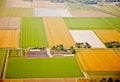 Farm landscape from above, The Netherlands Royalty Free Stock Photo