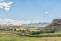 Farm landscape between Fouriesburg and Clarens Royalty Free Stock Photo
