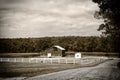 Farm landscape in Indiana Royalty Free Stock Photo