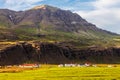 Farm and lodge in the fjord Berufjordur, Iceland