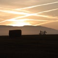 Farm machinery sillouette