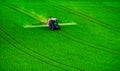 Farm machinery spraying insecticide Royalty Free Stock Photo