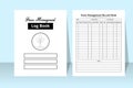 Farm management notebook KDP interior. Farm information checker and cultivator task tracker template. KDP interior journal. Farm