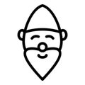 Farm midget icon, outline style