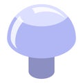 Farm mushroom icon, isometric style Royalty Free Stock Photo