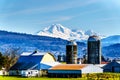 Farm near the Matsqui at the towns of Abbotsford and Mission in British Columbia, Canada