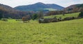 Farm Nestled in the Blue Ridge Mountains Royalty Free Stock Photo