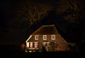 Farm at night Royalty Free Stock Photo