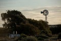 Farm old windmill for water Royalty Free Stock Photo