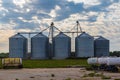 Farm produce storage system. Modern grain elevator