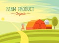 Farm Product Organic. Vector