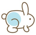 Farm rabbit, icon