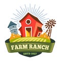 Farm ranch, farmer food product, organic bio label