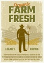 Farm Retro Style Poster