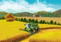 Farm rural landscape Royalty Free Stock Photo