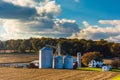 Farm in rural York County, Pennsylvania. Royalty Free Stock Photo