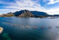 Farm salmon fishing in Norway