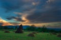 Farm Scene in Breb Maramures Romania