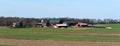 Farm scene in the hills of southern Wisconsin in late fall Royalty Free Stock Photo