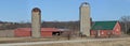 Farm scene with horses Royalty Free Stock Photo