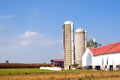 Farm and silos Royalty Free Stock Photo