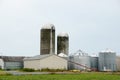 Farm Silos - Quebec - Canada Royalty Free Stock Photo