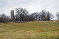 Farm Site on a Cloudy Day Royalty Free Stock Photo