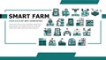 farm smart agriculture farmer landing header vector