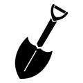 Farm spade shovel icon, simple style