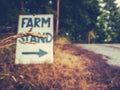 Farm Stand Sign Royalty Free Stock Photo