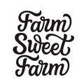 Farm sweet farm, lettering