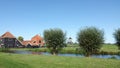 Farm with Tile Front at the Zaanse Schans in Zaandam, the Netherlands Royalty Free Stock Photo