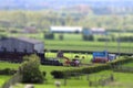 Farm tilt and shift A Royalty Free Stock Photo