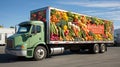 Farm-to-Market Express: Truck Transporting Fresh Produce