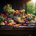 Farm-to-Table Feast Royalty Free Stock Photo