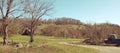 Farm tractor barn