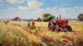 Farm Tractor Paintings For Sale - Russian Style By Steve Henderson, Gerard Sekoto, And Bruno Catalano