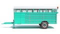 Farm Trailer 3D rendering on white background