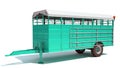 Farm Trailer 3D rendering on white background