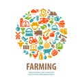 Farm vector logo design template. horticulture or