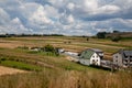 Farm village countryside scenery nature landscape Royalty Free Stock Photo