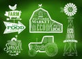 Farm vintage green Royalty Free Stock Photo