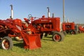 Farmall lined up in a row
